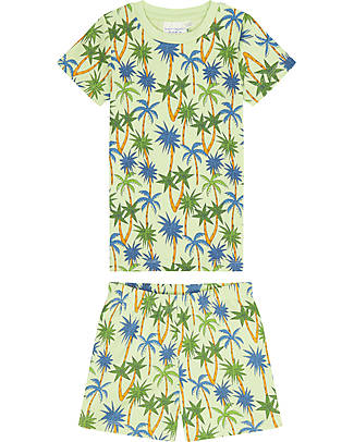 Sense Organics Kafka Retro Short Pyjama - Palm Tree - 100% Organic Cotton Pyjamas