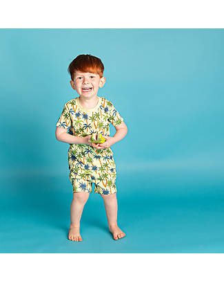 Sense Organics Kafka Retro Short Pyjama - Palm Tree - 100% Organic Cotton Pyjamas
