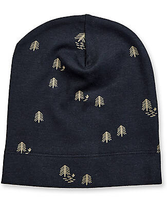 Sense Organics Kai Hat - Black - Trees - 100% Organic Cotton GOTS Winter Hats