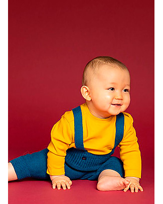 Sense Organics Luke Long Sleeves Baby Shirt - Mustard - 100% Organic Cotton Long Sleeves Tops