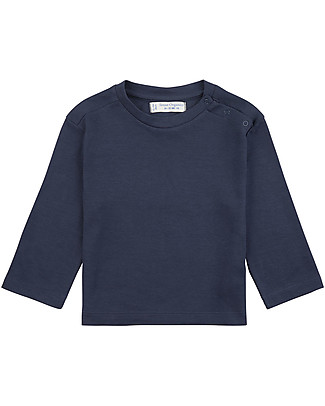 Sense Organics Luke Long Sleeves Baby Shirt - Navy - 100% Organic Cotton Long Sleeves Tops