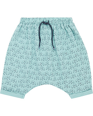 Sense Organics Magesh Baby Pants - Origami Elephant - 100% Organic Cotton Shorts