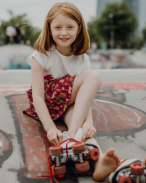 Sense Organics Malia Skirt - Floral Leopard - Organic Cotton Skirts