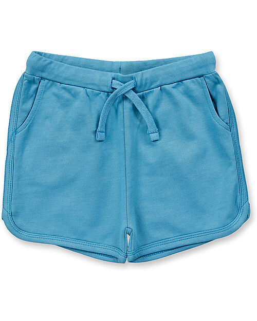 Sense Organics Marlen Sweat Shorts - Dusty Blue - 100% Organic Cotton GOTS Shorts