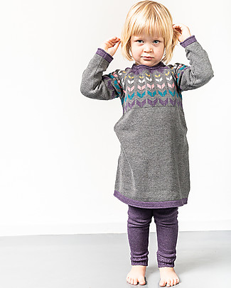 Sense Organics Marva Knitted Dress - Dark Grey - 100% Organic Cotton Dresses