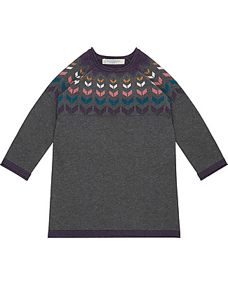 Sense Organics Marva Knitted Dress - Dark Grey - 100% Organic Cotton Dresses