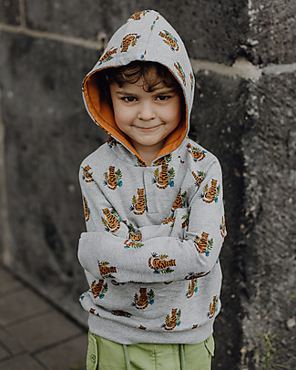 Sense Organics Mauro Hooded Sweater - Tiger - 100% Organic Cotton Sweatshirts