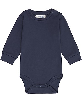Sense Organics Milan Long Sleeves Baby Body - Navy - 100% Organic Cotton Long Sleeves Bodies