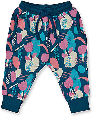 Sense Organics Nevin Sweatpants with Drawstring - Flowers - 100% Organic Cotton GOTS Trousers