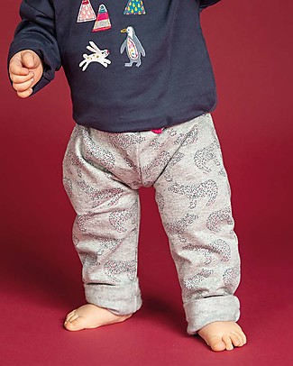 Sense Organics Nia Baby Sweat Pants - Polar Bear - 100% Brushed Organic Cotton Trousers