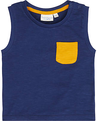 Sense Organics Oskar Tank Top with Pocket - Navy - 100% Organic Cotton Evening Tops