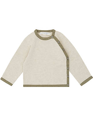 Sense Organics P. Picasso Baby Knitted Jacket - Sand Olive - 100% Organic Cotton GOTS Cardigans