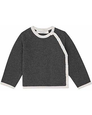 Sense Organics Picasso Baby Knitted Jacket - Anthracite - 100% Organic Cotton Jackets
