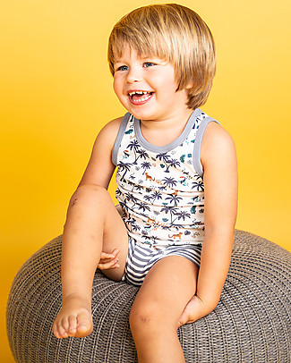 Sense Organics Prince Boxershorts Pack of 2 - Palm Tree/Stripes - 100% Organic cotton Briefs