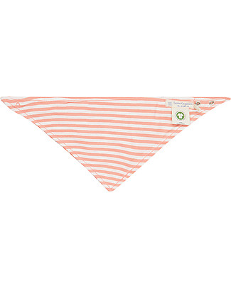 Sense Organics Reversible Dribble Bib - Elephant/ Stripes - 100% organic cotton Snap Bibs