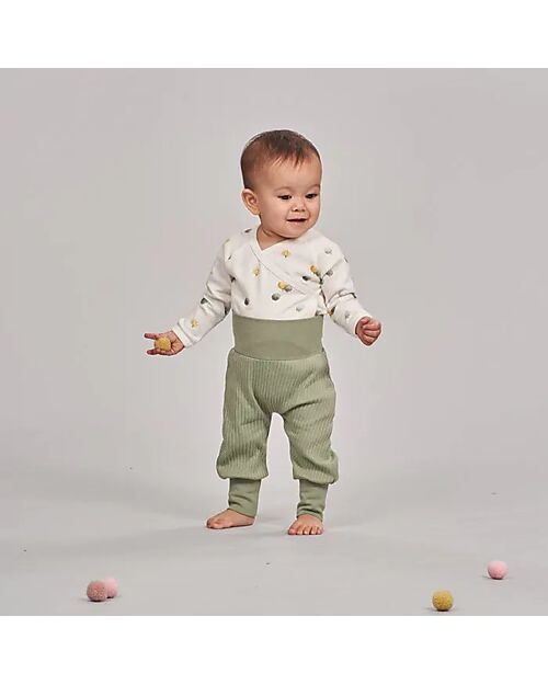 Sense Organics Sjors Baby Pants - Sage - 100% GOTS Organic Cotton Trousers