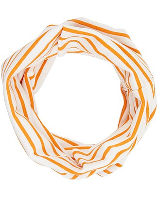 Sense Organics Susu Striped Round Scart - Cheddar - 100% Organic Cotton Scarves And Shawls