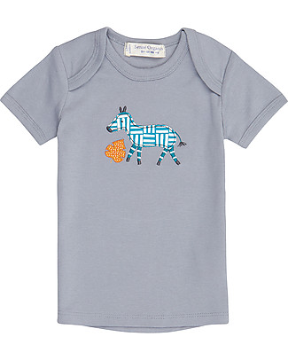 Sense Organics Tilly Baby Tshirt - Blue/Zebra - 100% Organic Cotton T-Shirts And Vests