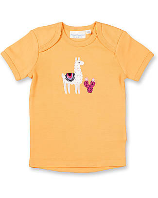 Sense Organics Tilly Retro Baby Shirt - Light Apricot Lama - 100% Organic Cotton GOTS T-shirts