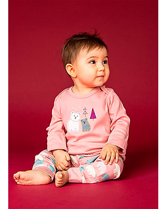 Sense Organics Timber Retro Baby Shirt - Polar Bear - 100% Organic Cotton Long Sleeves Tops