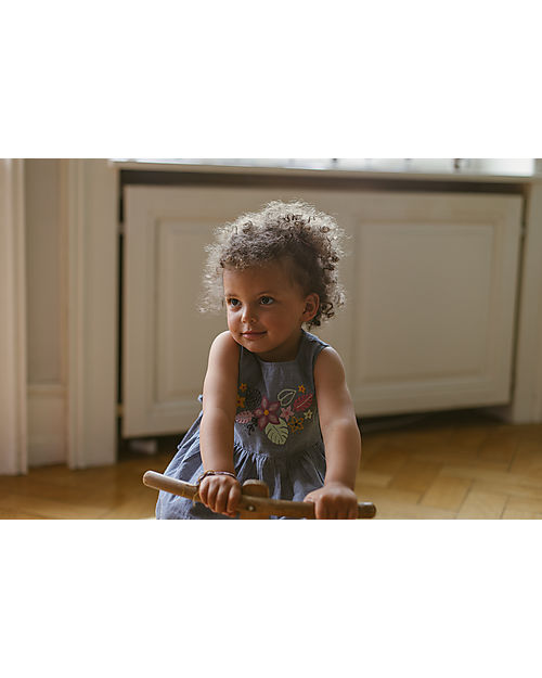 Sense Organics Tuana Sleeveless Dress - Flower Embroidery - 100% Organic Cotton Dresses_