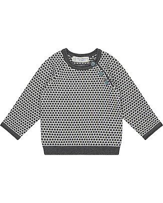 Sense Organics Victor Knitted Sweater - Grey - 100% Organic Cotton Jumpers