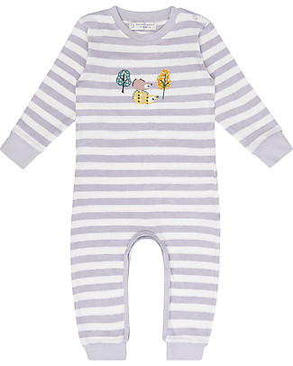 Sense Organics Viktor Retro Baby Romper - Hedgehogs - 100% Organic Cotton Terry Rompers
