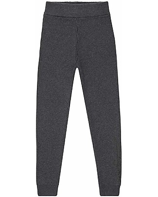 Sense Organics Yuma Baby Knitted Leggings - Anthracite - 100% Organic Cotton Leggings