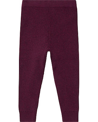 Sense Organics Yuma Knitted Leggings - Aubergine - 100% Organic Cotton GOTS Leggings