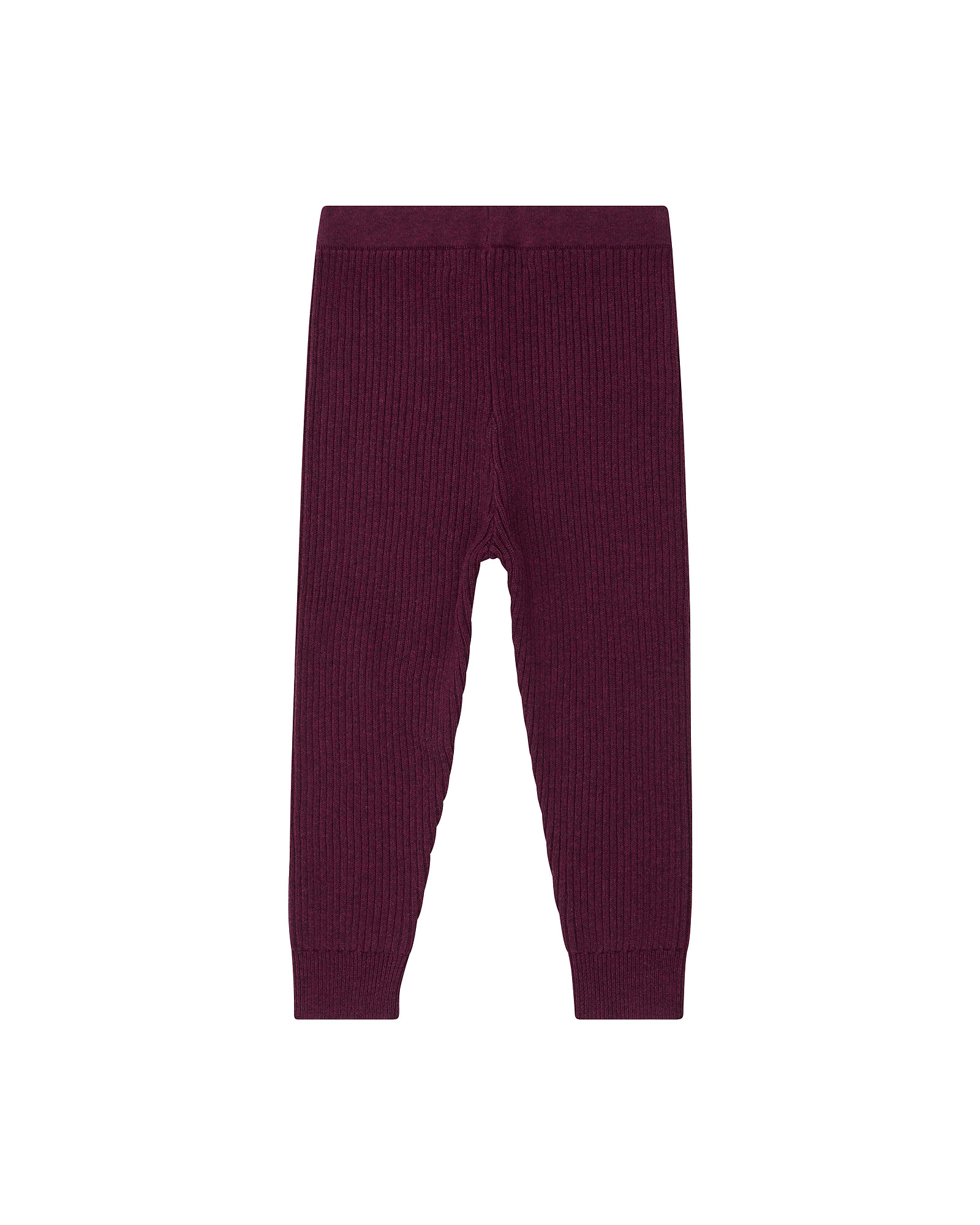 Sense Organics Yuma Knitted Leggings - Aubergine - 100% Organic Cotton GOTS  unisex (bambini)