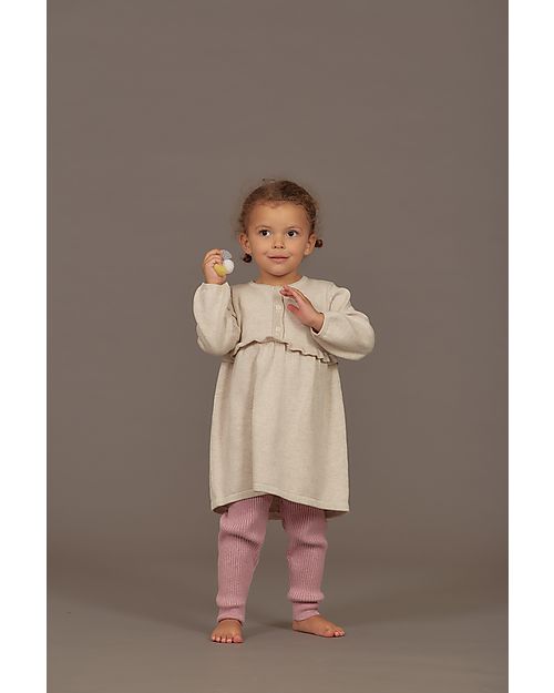Sense Organics Yuma Knitted Leggings - Smoke Rose - 100% Organic Cotton GOTS Leggings
