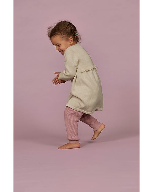 Sense Organics Yuma Knitted Leggings - Smoke Rose - 100% Organic Cotton GOTS Leggings
