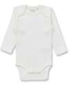 Sense Organics Yvon Long Sleeves Baby Body - White - 100% Organic Cotton GOTS Long Sleeves Bodies