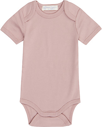 Sense Organics Yvon Short Sleeved Body - Mauve - 100% Organic Cotton Short Sleeves Bodies