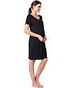 Seraphine 4 Pack Maternity and Nursing Button Down Nightdress - Black - Viscose Nightdress