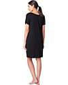 Seraphine 4 Pack Maternity and Nursing Button Down Nightdress - Black - Viscose Nightdress