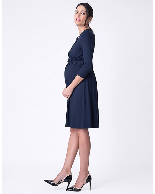 Seraphine A-Line Pregnancy and Nursing Farrah Winter Dress, Navy Dresses_