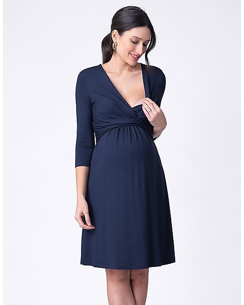 Seraphine A-Line Pregnancy and Nursing Farrah Winter Dress, Navy Dresses_