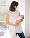 Seraphine Abigail Broderie Anglaise Maternity and Nursing Top - White - 100% Cotton T-shirts