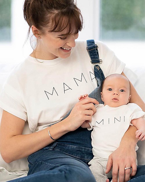 Seraphine Alba Mama Mini T Shirt for Both Mum and Baby Organic Cotton GOTS unisex bambini