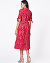 Seraphine Bessie Maternity Midi Wrap Dress - Red Floral Dresses_