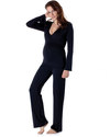 Seraphine Camille Maternity & Nursing Lounging Pyjamas - natural Bamboo fabric: anti-bacterial and breathable - Black Pyjamas