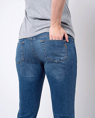 Seraphine Carsen, Relaxed Slim Overbump Maternity Jeans - Mid Blue Jeans