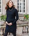 Seraphine Celia High Neck Maternity and Nursing Dress - Black - Cotton Dresses_