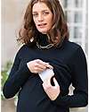 Seraphine Celia High Neck Maternity and Nursing Dress - Black - Cotton Dresses_