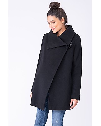 Seraphine Clarence Coat Wool and Cashmere, Black Coats