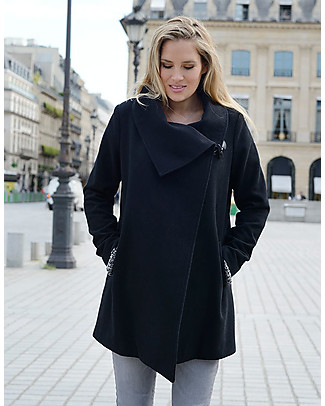 Seraphine Clarence Coat Wool and Cashmere, Black null