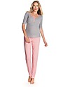 Seraphine Coral Sweetheart Maternity & Nursing Pyjamas, Cotton Jersey Pyjamas