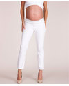 Seraphine Cropped Capri Maternity Jeans - White Trousers