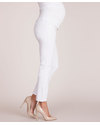 Seraphine Cropped Capri Maternity Jeans - White Trousers